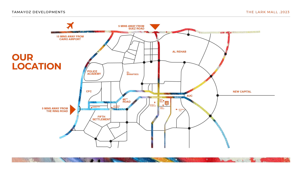 خريطة كمبوند ذا لارك ريزيدنس القاهرة الجديدة
