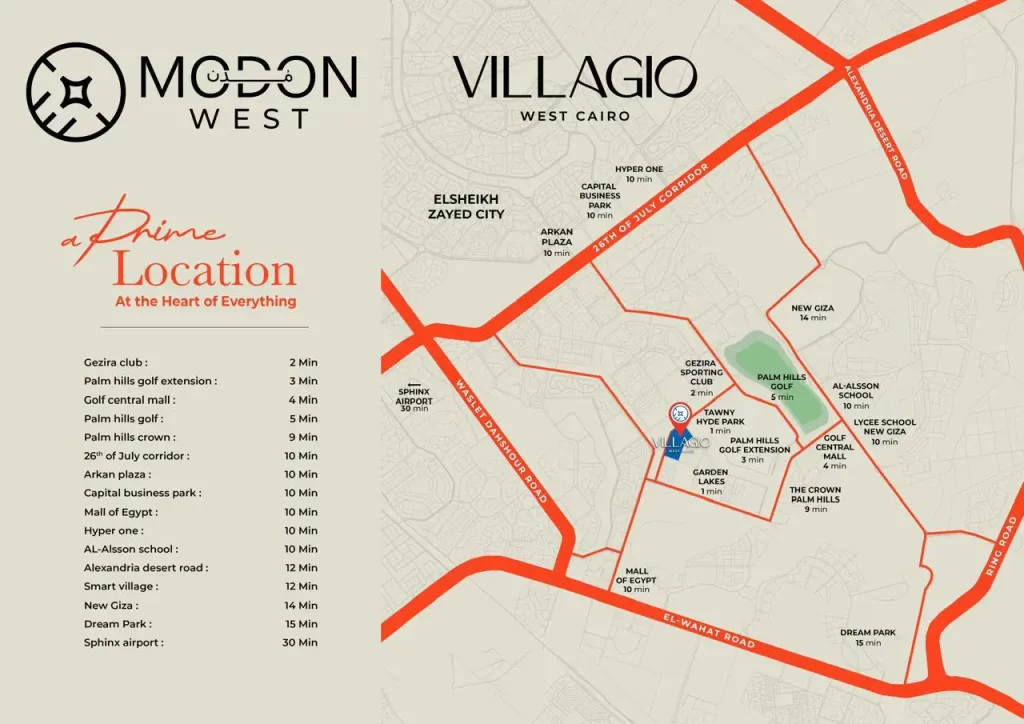  Villagio 6 October Location 